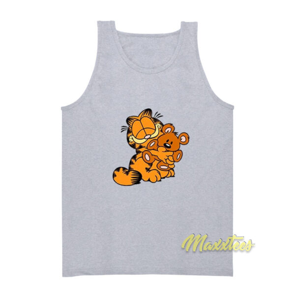 Garfield Hug Teddy Bear Tank Top