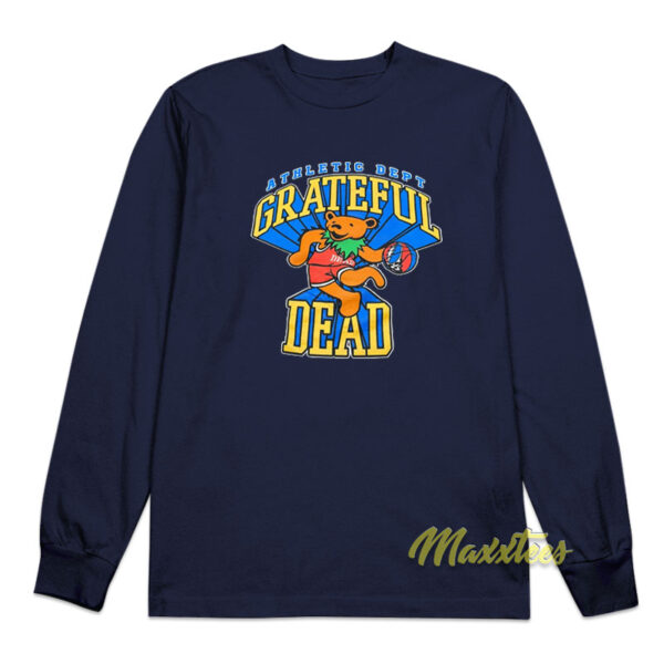 Grateful Dead Bears Dribbling Basketball Long Sleeve Shirt