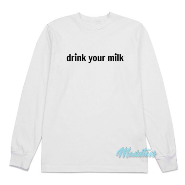 Jonathan Bailey Drink your Milk Long Sleeve Shirt