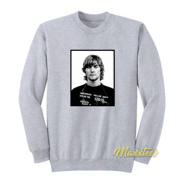 Kurt Cobain Mugshot Sweatshirt