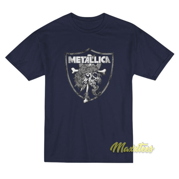 Metallica Oakland Raiders Skull T-Shirt