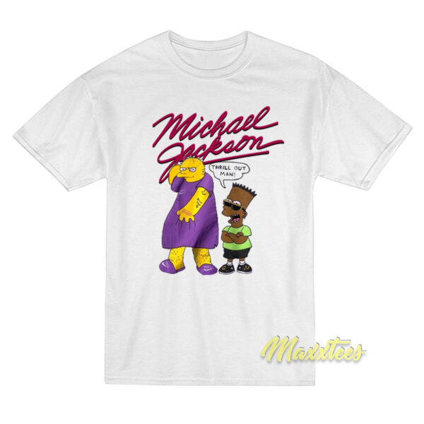 Michael Jackson Simpsons Thrill Out Man T-Shirt