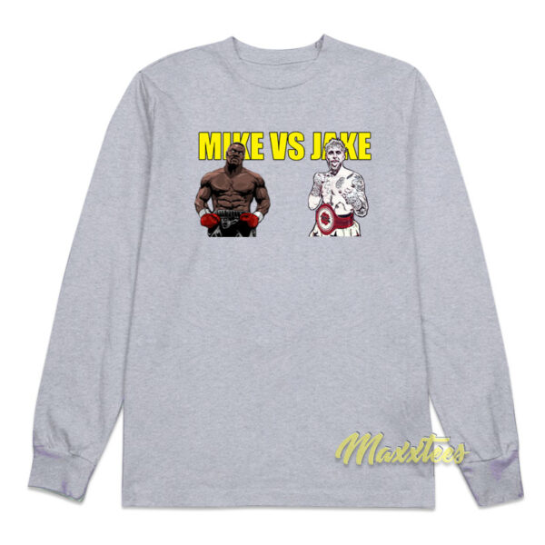 Mike Tyson vs Jake Paul Long Sleeve Shirt