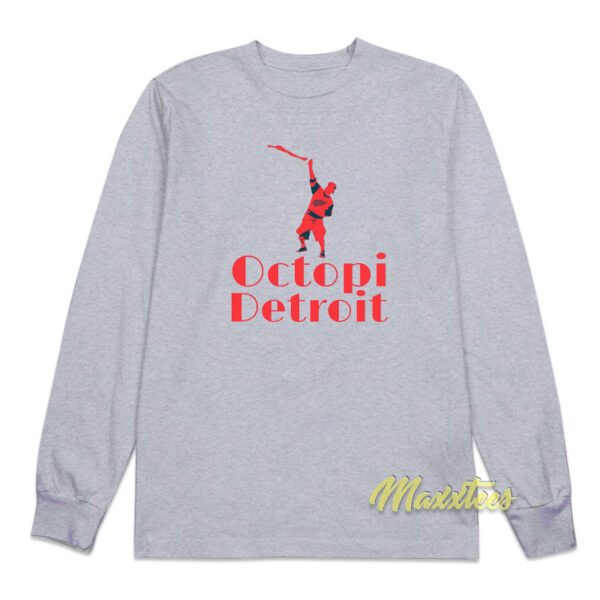 Octopi Detroit Red Wings Long Sleeve Shirt