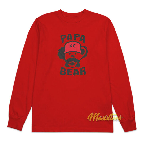Papa Bear Kansas City Chief Long Sleeve Shirt