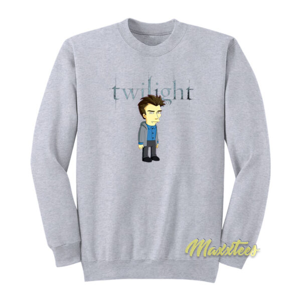 Robert Pattinson Twilight Edmund Simpsons Sweatshirt