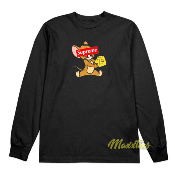 Tom and Jerry Cheese Long Sleeve Shirt