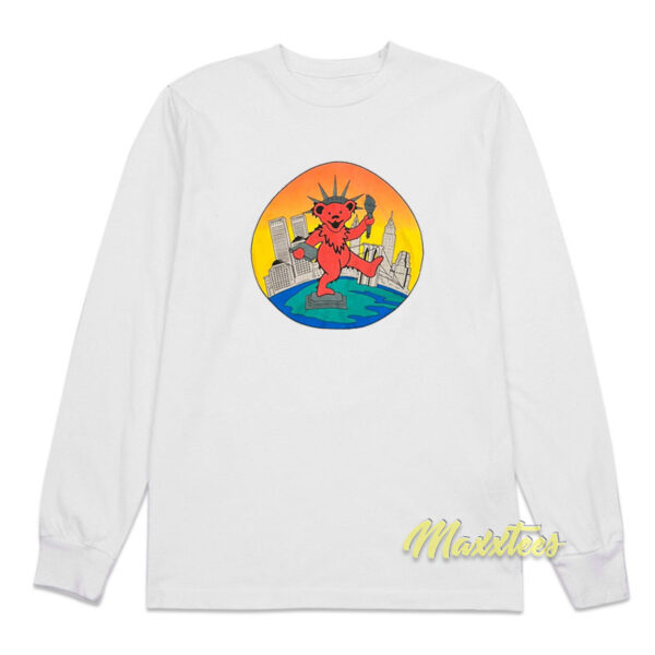 Vintage 90s Grateful Dead NYC Bear Liberty Long Sleeve Shirt