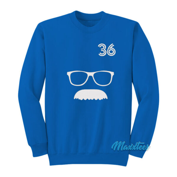 36 Davis Schneider Glasses and Moustache Sweatshirt