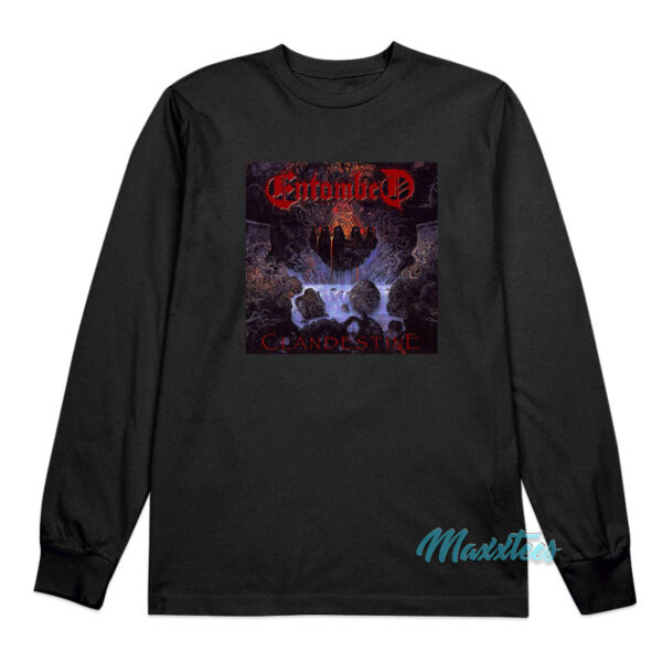 Entombed Clandestine Album Cover Long Sleeve Shirt