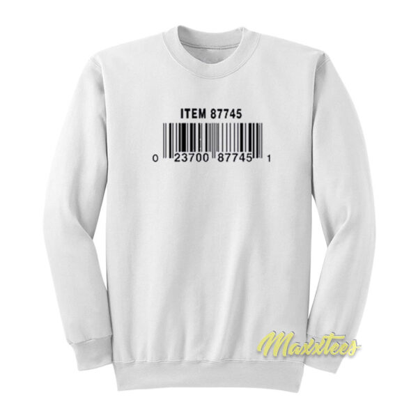 Item 87745 Barcode Sweatshirt