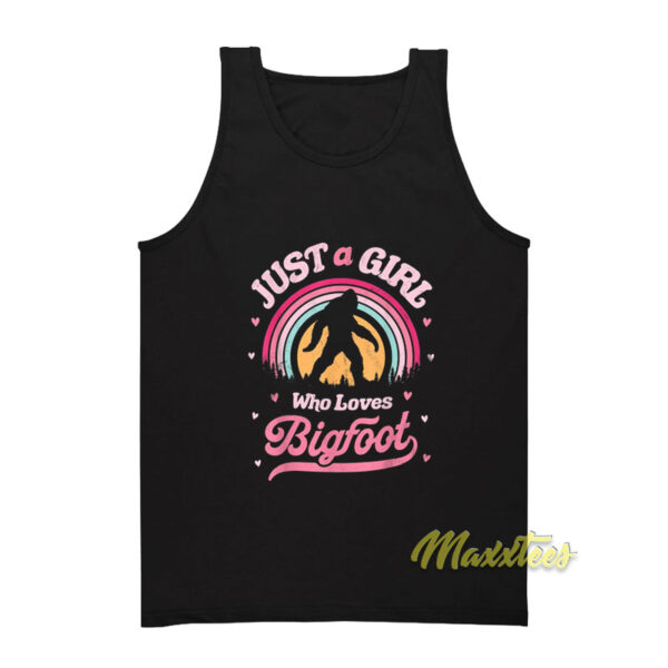 Just A Girl Who Loves Bigfoot Tank Top