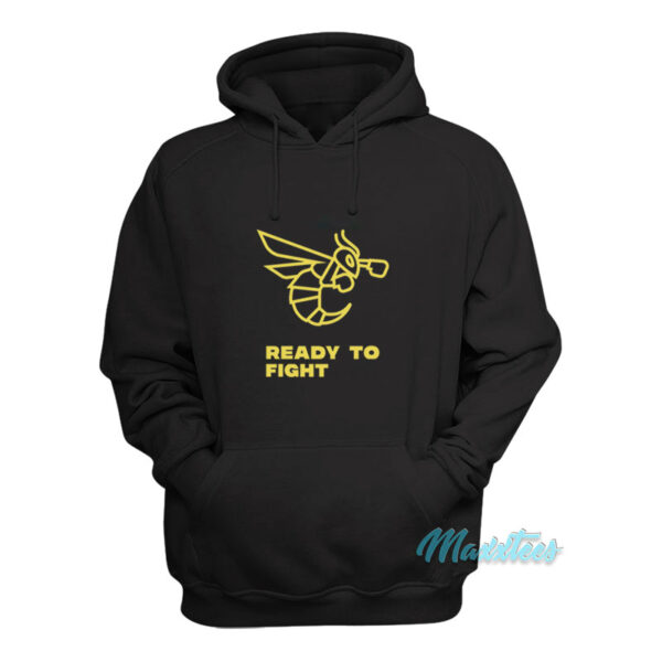 Mike Tyson Ready To Fight Bee Logo Hoodie