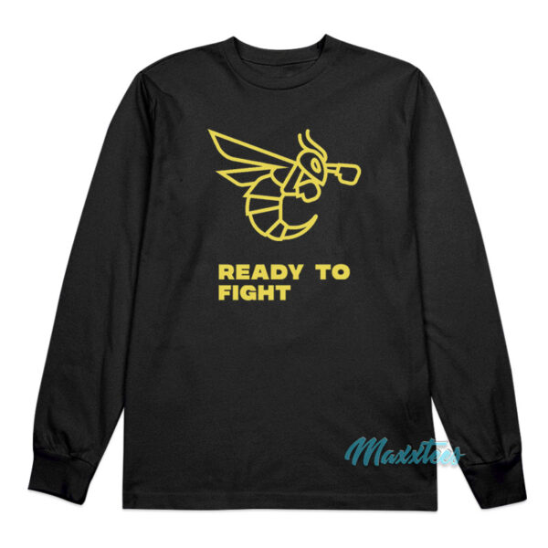 Mike Tyson Ready To Fight Bee Logo Long Sleeve Shirt