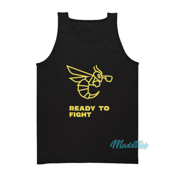 Mike Tyson Ready To Fight Bee Logo Tank Top