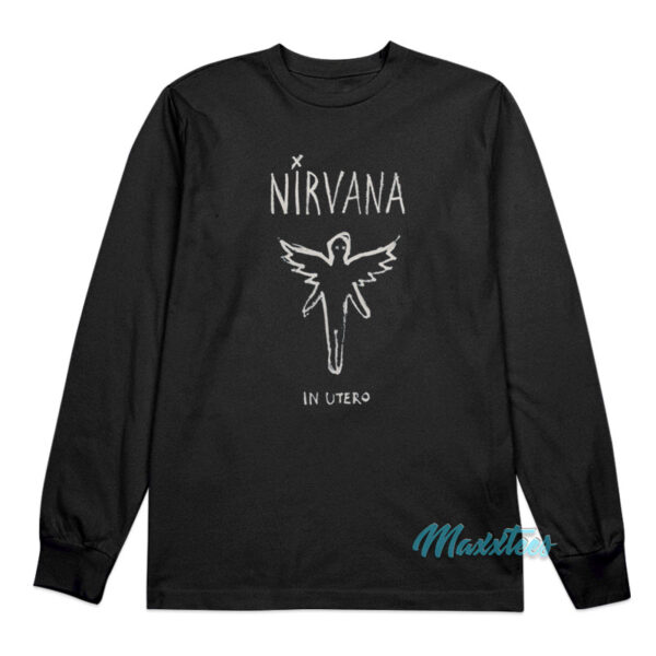 Nirvana In Utero Brush Long Sleeve Shirt