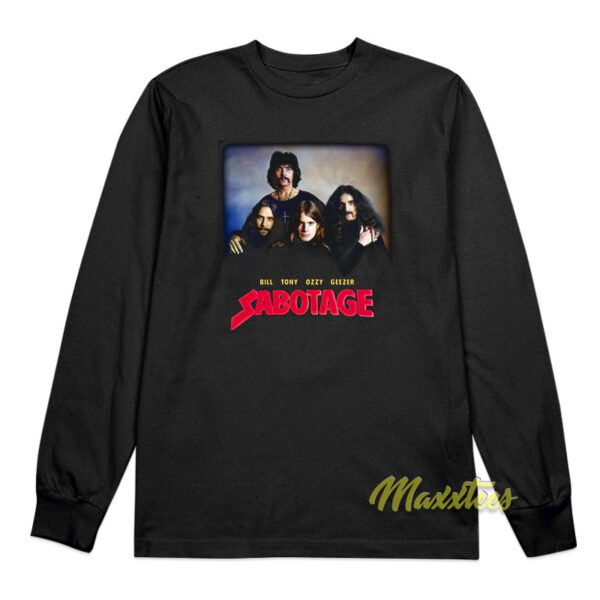 Sabotage Black Sabbath Long Sleeve Shirt