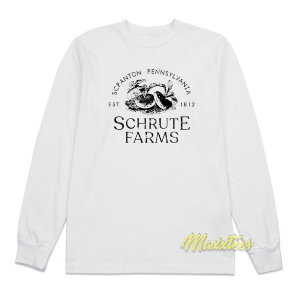 Scranton Pennisylania Schrute Farms 1812 Long Sleeve Shirt