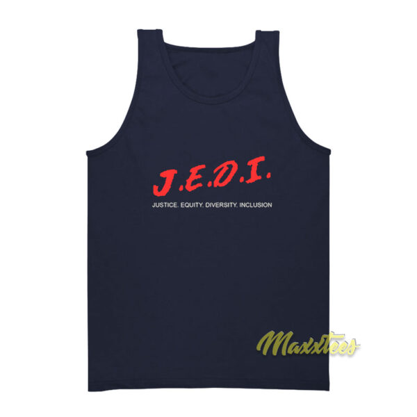 JEDI Justice Equity Diversity Inclusion Parody Tank Top