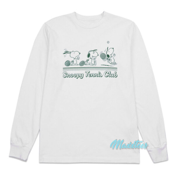 Peanuts Snoopy Tennis Long Sleeve Shirt