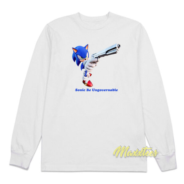 Sonic Be Ungovernable Gun Long Sleeve Shirt
