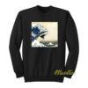 The Great Wave off Kanagawa Sharks Sweatshirt